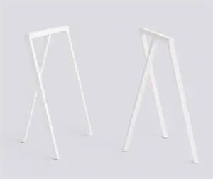 Hay - Bordbukke - Loop Stand Frame - Hvide - sæt med 2 styk - W64,5 x H72 cm